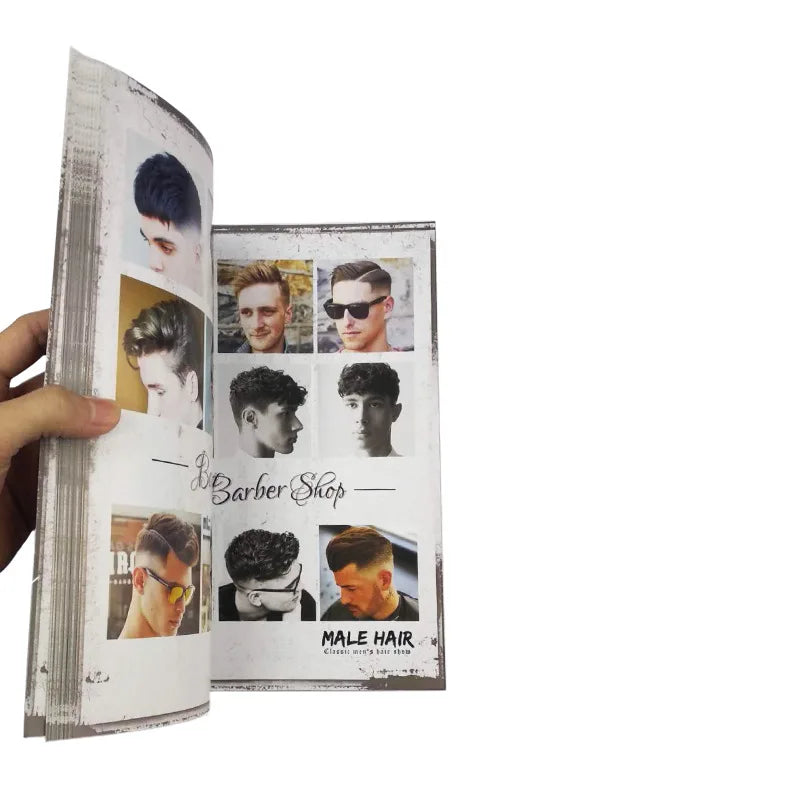 2020 New European and American Oil Head Sculpture Hairstyle Oil Head Design Book for Men's Hair Style