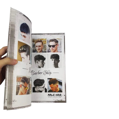 2020 New European and American Oil Head Sculpture Hairstyle Oil Head Design Book for Men's Hair Style