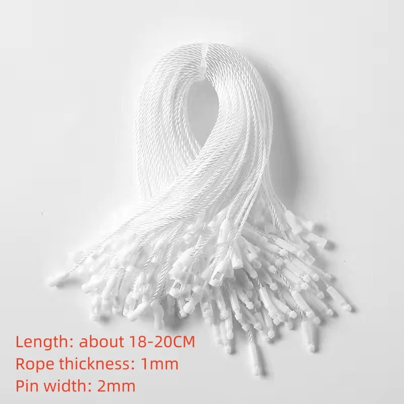 100pcs 20cm Length Clothing Tag  Loop Pins Security Loop Tag Fasteners Price Tag Fastener
