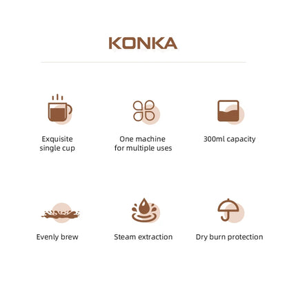 Mini Electric Drip Coffee Maker American Drip Coffee Maker One Button Operation Coffee Maker Coffee Tools