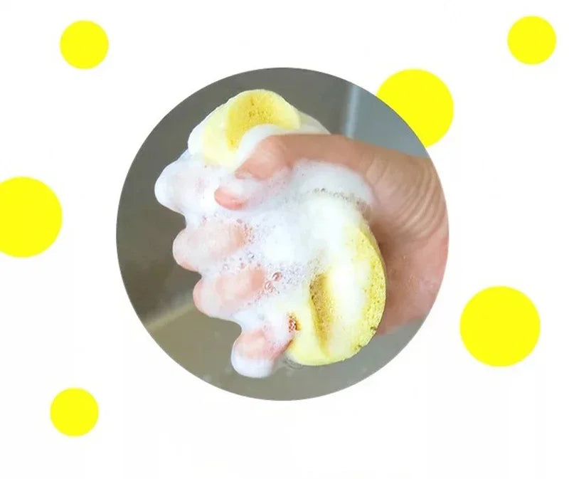 Cute Magic Sponge Kitchen Cleaning Tools Gadgets Dishwashing Sponges Egg Toast  Kawaii Items  Bathroom Dishwasher