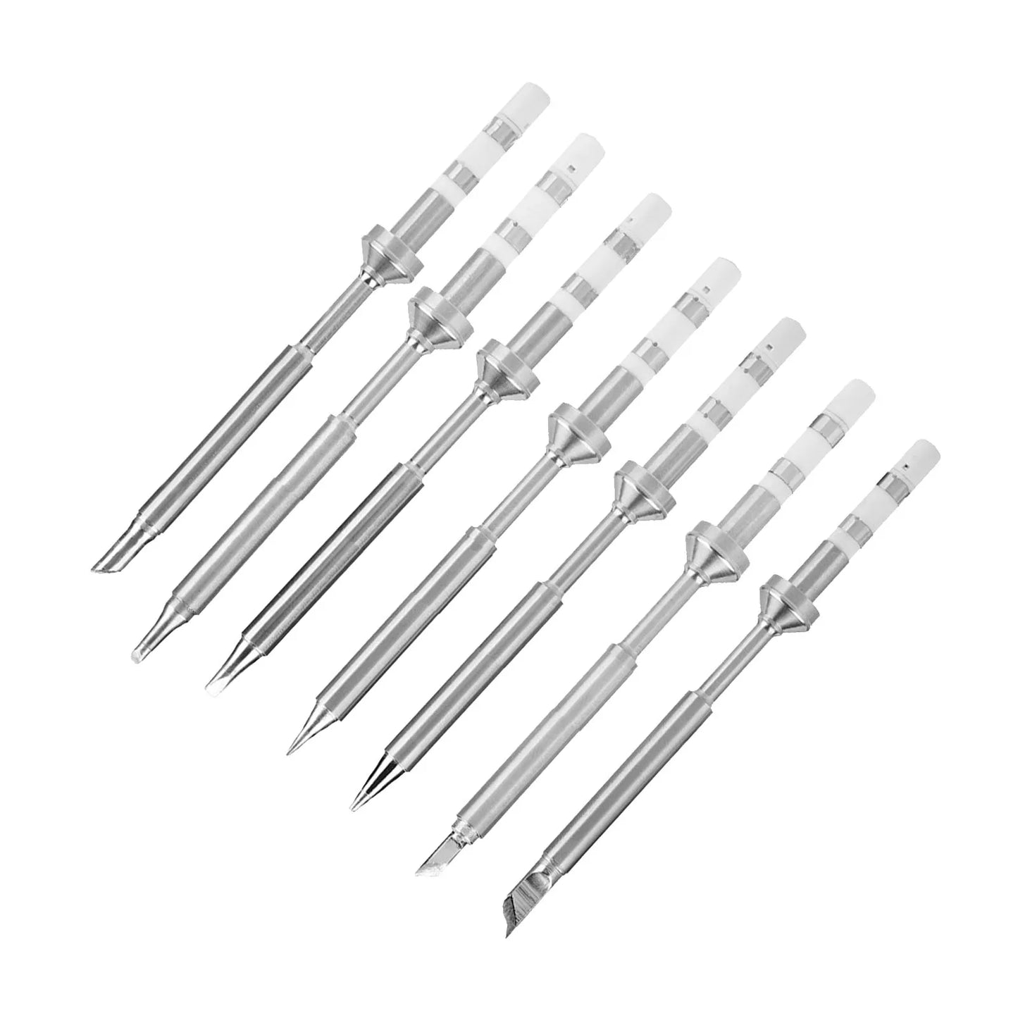 7 Types Mini Stainless Steel Soldering Iron Tips Replacement for TS100 Soldering Iron Mini Soldering Iron Tip Soldering Iron Tip