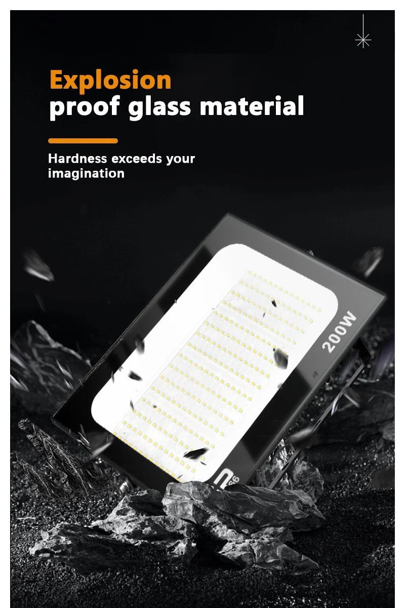 Outdoor IP66 Waterproof Path Light Spotlight LED Floodlight AC220V 10W 20W 30W 50W 100W 200W Outdoor Garden Porch Courtyard Lamp