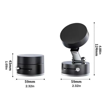 Magnetic Phone Holder for Car Mount Mobile Phone Holder Stable Anti-Shake Vacuum Adsorption Ultra Stable Suction Cup Bracket