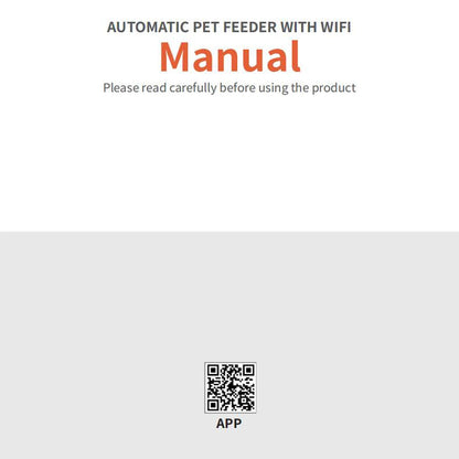 Tuya Smart APP Pet Feeder Cat Dog Food Dispenser Suitable For Small And Medium-Sized Cats And Dogs Mobile Phone Remote Feeding