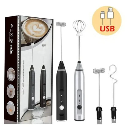 Portable Electric Milk Frothers Type C Handheld Blender Mini Coffee Maker Whisk Mixer Cappuccino Cream Egg Beater Food Blender
