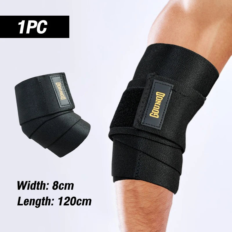 Knee Pads Sports Elastic Wrap Kneepad Support for Gym FitnessSquats Exercise Knees Protect  & Elbow Pads Braces【1PC】