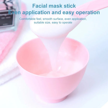 DIY 6 Set Silicone Mask Mud Essential Oil Bowl Skin Care Mud Bowl Spoon Tools Convenient Clean Durable Makeup Portable Skin Care
