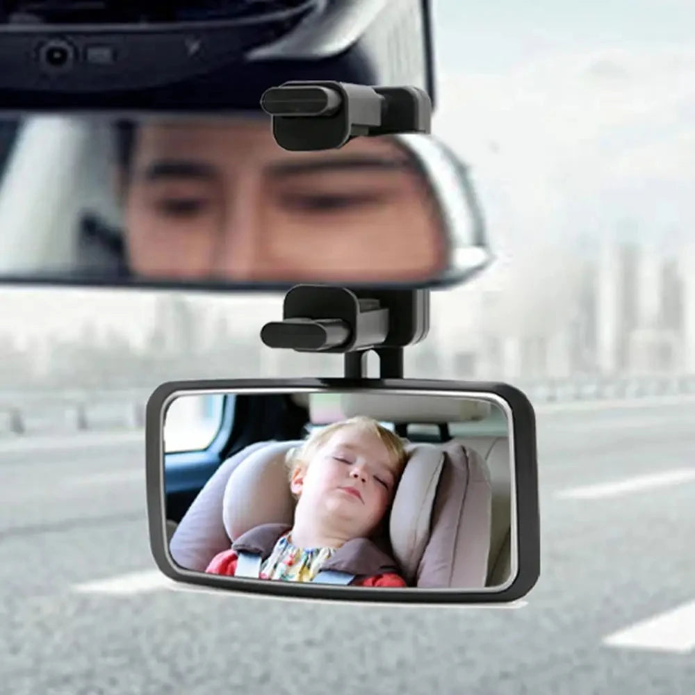 Baby Mirror Car Interior Rear View Mirror Clip Rear Facing Mirrors For Auto Safety Driving Kids Baby Monitor Angle Adjustable