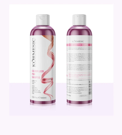 Color-Protecting Shampoo,Pink Setting Shampoo,Color Locking Care Shampoo,Enhance Color Retention Shampoo Makeup Color Protection