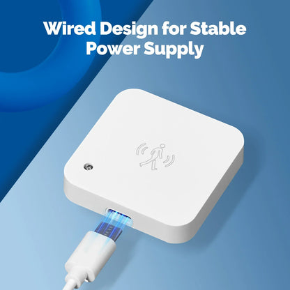 MOES Smart Presence Sensor WiFi/ZigBee, Human Motion & Motionless Detection, Light Sensor, App Alerts, Wired Install