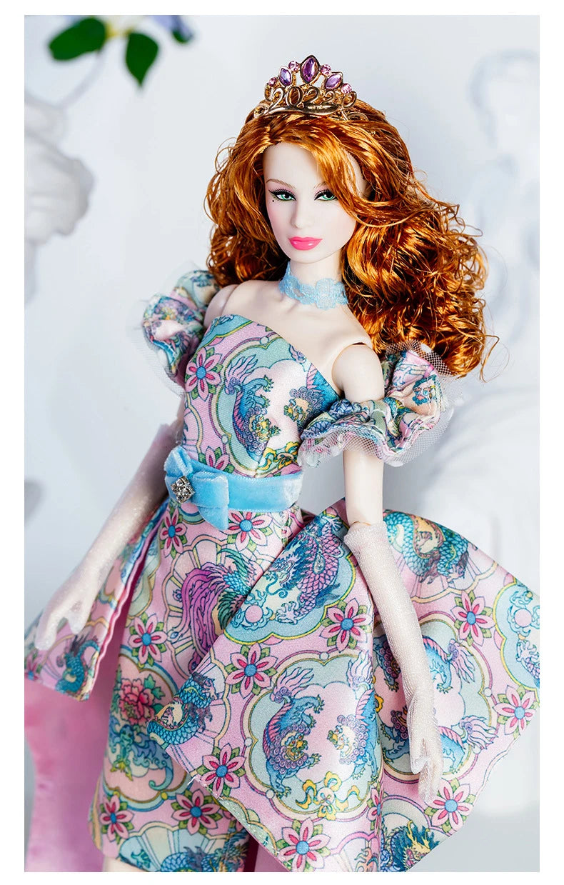 European Fashion Chinese Style Elements Accessories Set 32cm Supermodel Doll Clothes Suit Princess Dress DIY Toy Collector Gifts