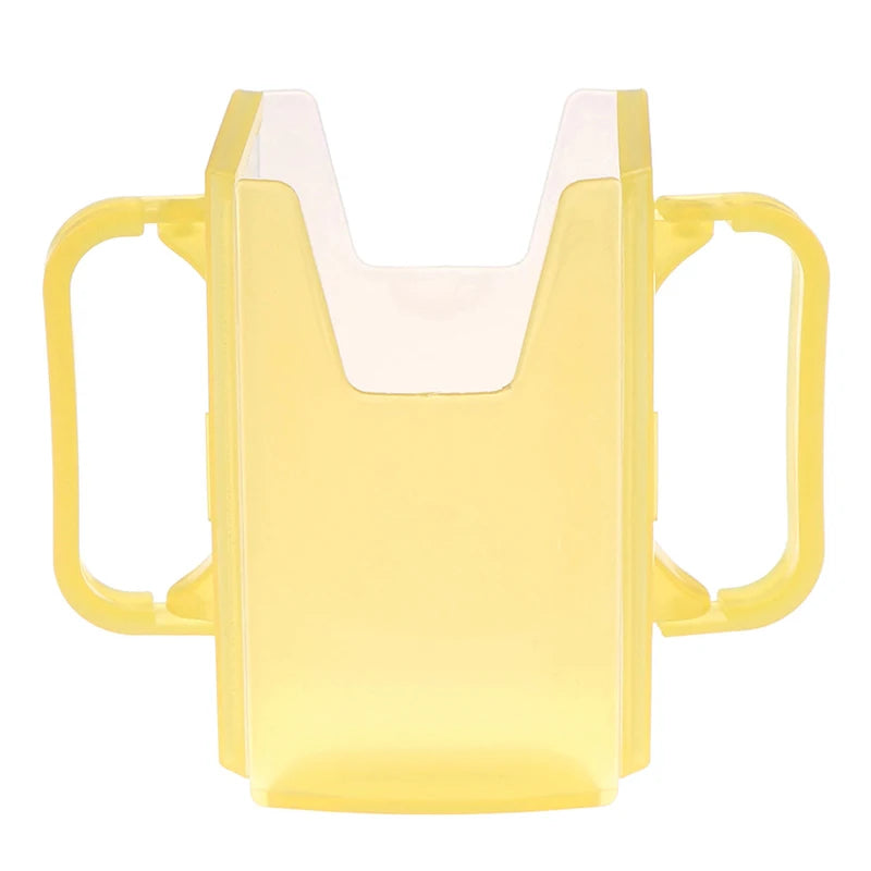 Infant Anti-Spill Cup Holder Bottle Cup Milk Holder Adjustable Safety Plastic Baby Toddler Juice Box Drinking