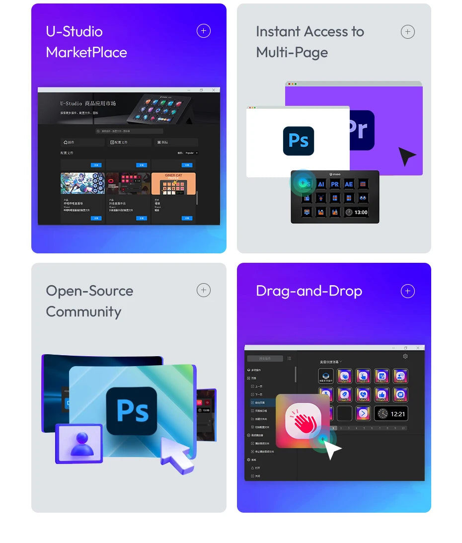 Ulanzi DD02 For Live Streaming Tool Video Mixer Video Switcher 4 CH HDMI Streaming 4K HD Screen For YUY2 MJPEG Capture Format