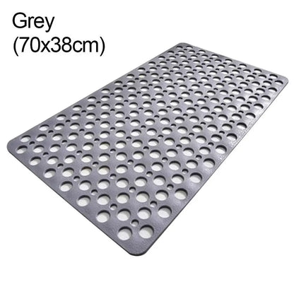 Slip Anti Mould Rubber Anti Slip Bath Mat with Drain Holes Machine Washable Antibacterial Resistant Shower Mat for Shower or Tub