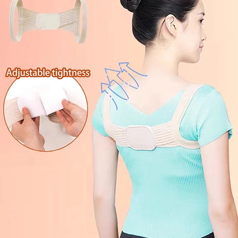 Nude Adjustable Back Posture Corrector For Adult Children Clavicle Back Support Correction Back Straight Shoulders Brace Strap