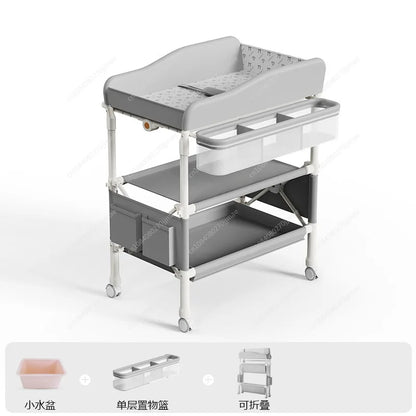 Diaper table Baby care table Portable multi-function foldable bath Baby bed changing diaper touch table