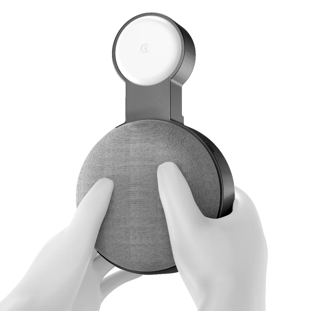 Outlet Wall Mount Stand For Google Home Mini (1st Gen) Google Nest Mini (2st Gen) Cord Management For Google Mini Speaker Holder