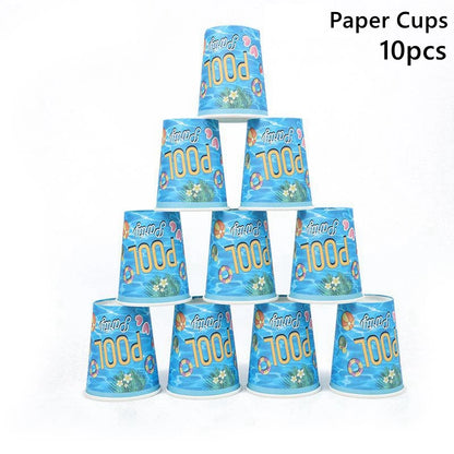 Beach Summer Pool Party Hawaiian luau Party Water Swimming Holiday Vacation Flamingo Party Supplies Birthday Party Decoration