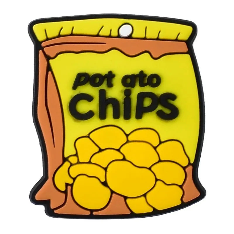 Cute Food Shoe Charms Decoration for Crocs Pin Accessories Charms Bracelet Wristband DIY Shoe Party Gifts