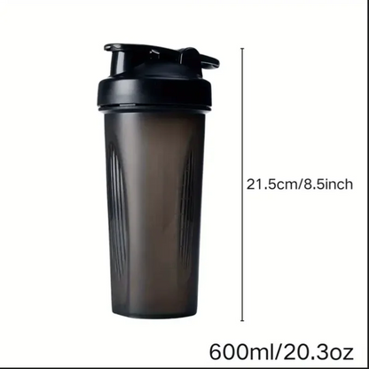Large Sports Shaker Cup With Metal Stirring Ball For Protein Powder Shake Drink Mixing Sports Water Bottle Suitable For Sports