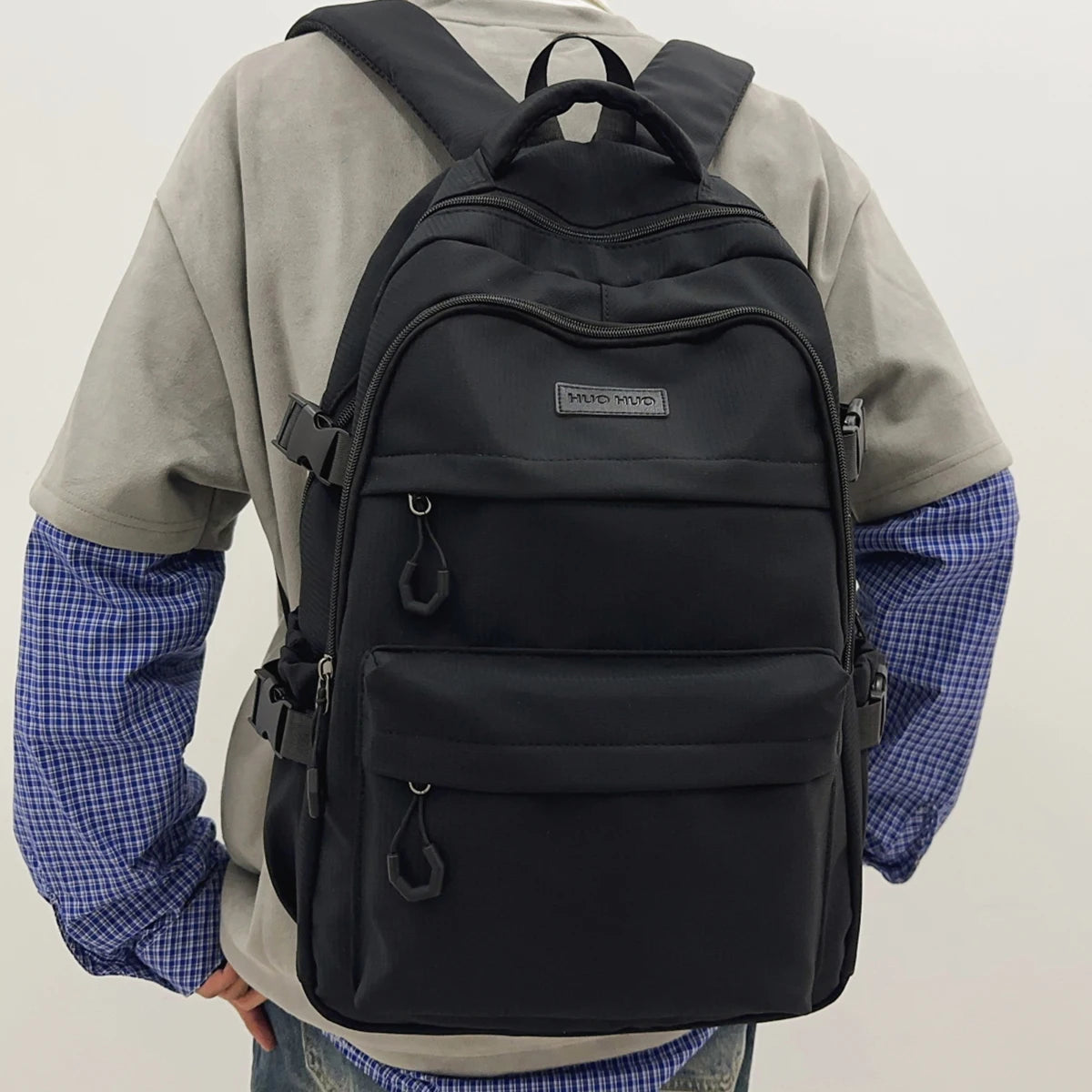 Schoolbag Unisex New Japanese Simple High School Student Junior High School Student Large-Capacity Backpack