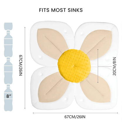 Baby Bath - Flower Baby Bath Pad Infant Bathtub Mat for Bathtub Tub Sink
