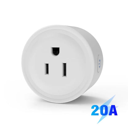 Remote Voice Control Smart Plug 110-240V US Plug Smart Plug Outlet Power Monitoring 10A/16A/20A Smart Wifi Socket Scene Linkage