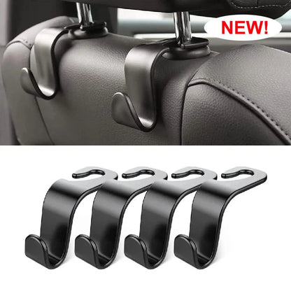 Universal Car Seat Headrest Hook Hanger Storage Car Back Seat Hooks Organizer Holder Clips for Handbag Auto Interior Accessories