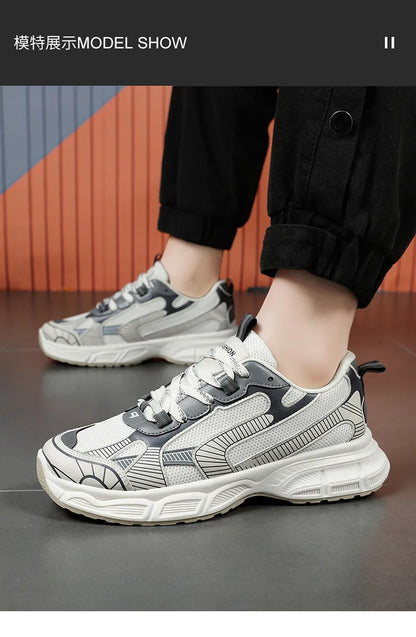 Sneakers Women Trends  Platform Shoes Lightweight Outdoor Sports Shoes Breathable Running Shoes Lace Up Casual