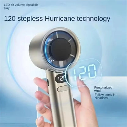 Xiaomi Portable Handheld Fan 120 Wind Speed Mini Leafless Handheld Fan USB Charging Fan Electric Charging