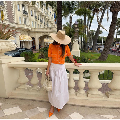 Elegant Unique Button Women's Cardigan Casual O-neck Knitted Single Breasted Sleeveless Blouse Female Summer Lady Office Wears