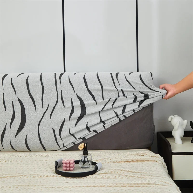 Headboard Bedhead Cover Dust Cover Double Bed Covers Durable Bed Back Protection Elastic All-inclusive Bedhead Cover Home Decor