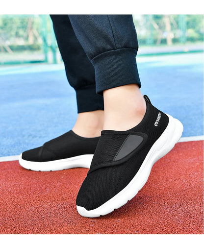 Diabetic Shoes for Men Wide Width Walking Shoes Slip-On Orthopedic Shoes for Swollen Feet Foot Pain Relief Cushion Sneakers