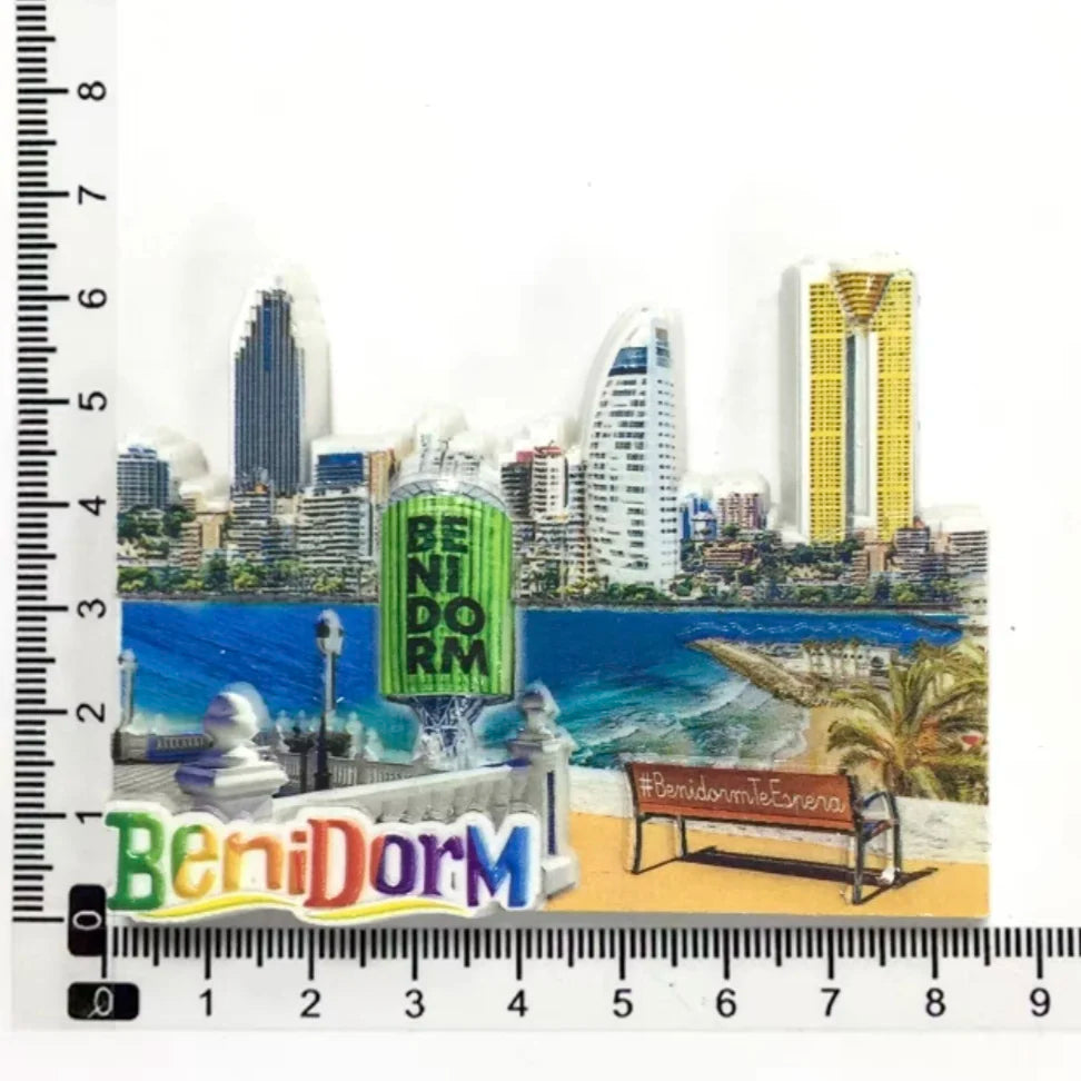 Europe Spain Barcelona Madrid Valencia Alicante Benidorm  3D Fridge Magnets Decoration Handicraft Magnetic Refrigerator