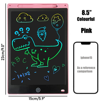 LCD Writing Tablet Doodle Board,8.5 inch Colorful Drawing Pad, Electronic Drawing Tablet, Drawing Pads, Travel Gifts for Kids