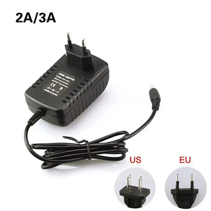12 Volt Power Supply Transformer Converter AC 100-240V To DC 12V EU US Power Adapter Source Charger DC12V 1A 2A 3A LED Driver