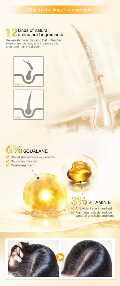 PURC Hair Serum Smoothing Soften Repair Frizz Damaged Hair Anti-Dandruff Scalp Treatment Products Hair Care Morocco Argan Oil