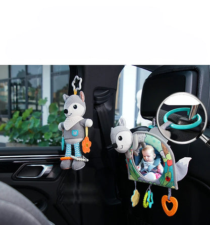 Black White View Back Seat Mirror Baby Car Mirror Safety Seat Headrest Rearview Mirror Baby Facing Rear Ward Car Kids Monitor