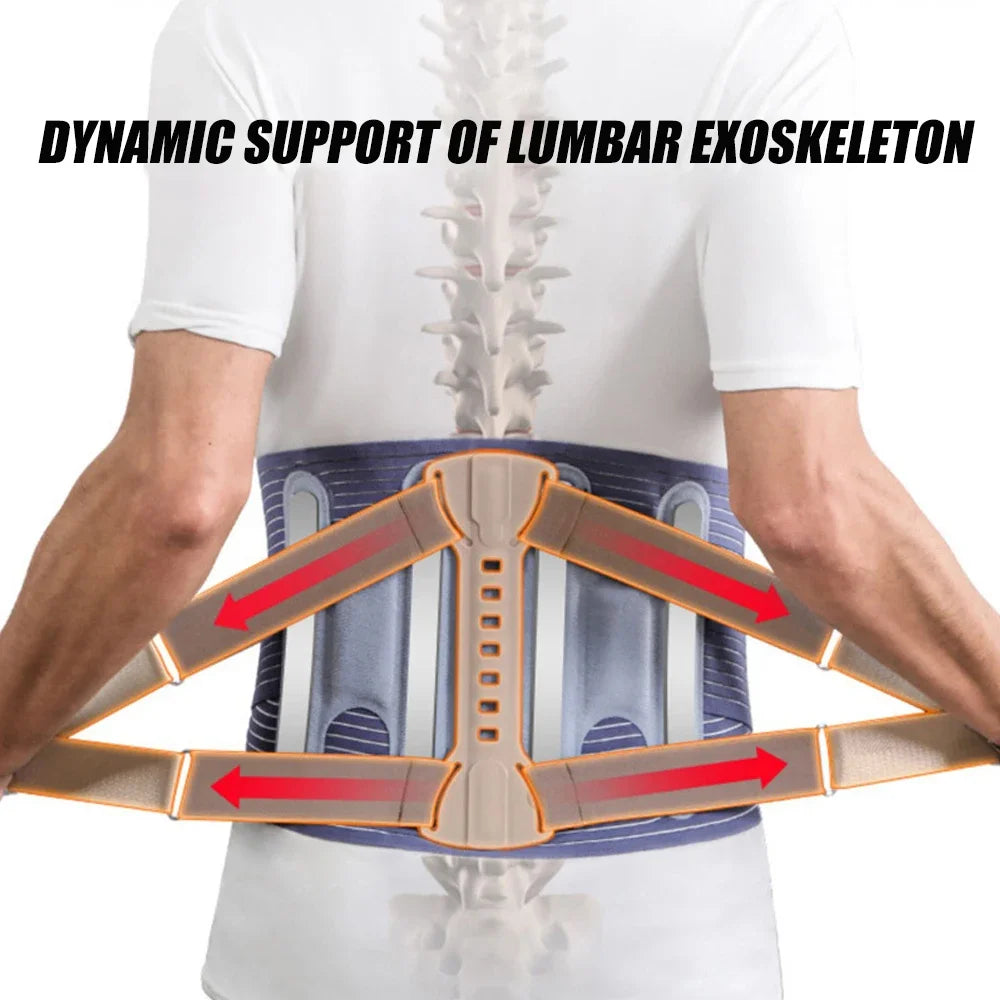 Back Brace for Men and Women, Lumbar Support Belt for Sciatica,Herniated Disc, Scoliosis Back Pain Relief,with Adjustable Straps