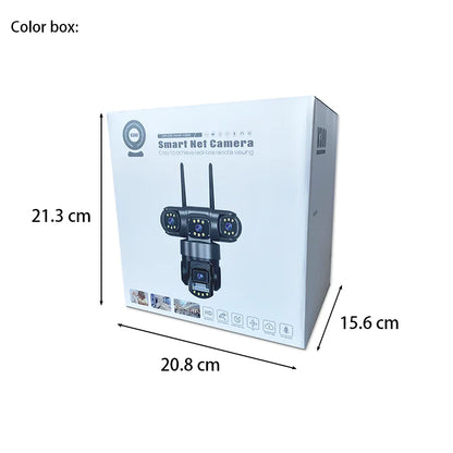 CCTV 3 Lens Video Surveillance Camera Wifi Network Camera 4G SIM Card Wireless 360 Monitor Outdoor Waterproof Security Cameras