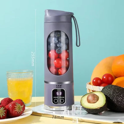 Electric Juicer Cup 8/12 Blades Milkshake Machine Portable Fruit Milk Mixing Tool Mini Fresh Juice Portable Blender For Home