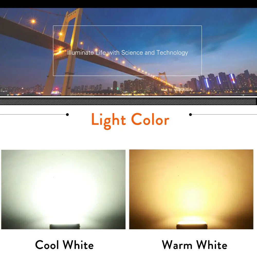 LED Floodlight Bulb 50W AC 110V 220V 230V 240V White Lamp Flood Light Spotlight Outdoor Waterproof for Street Garden Square