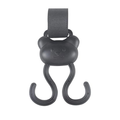 090B Adjustable Strollers Accessory Hanger Clip Double Hook Designing Easy Installation No Tool Required for Busy Parents