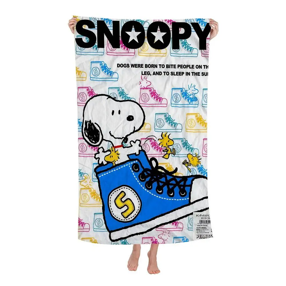 S-Snoopy Anime Cartoon Beach Towel Cute Kawaii Room Decor Bath Girls Children Hand Towels For Bathroom Shower