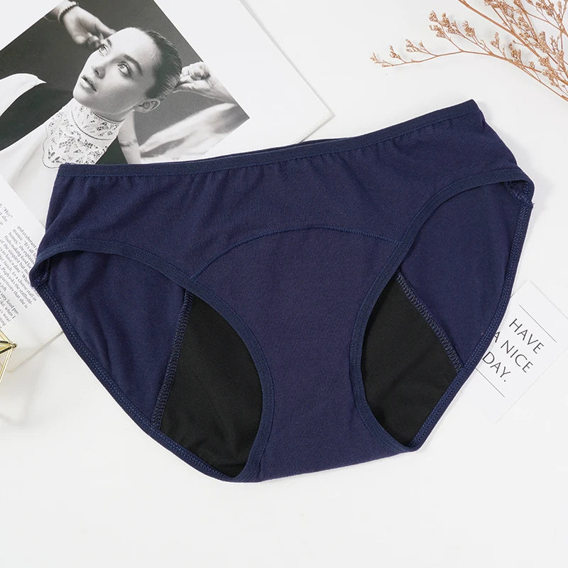 Menstrual Panties Physiological Pants Women Underwear Period Cotton Absorb Water Quick-dry Briefs Female Lingerie Plus Size