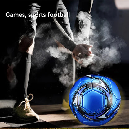 PU Leather Football Ball Children Competition Soccer Balls Waterproof Pressure Proof Size 5 Outdoor Sports Supplies