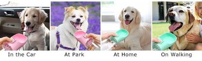 Outdoor Walking Puppy Pet Travel Water Bottle Cat Drinking Bowl Supplies Portable Dog Water Bottle for Small Large Dogs Bowl