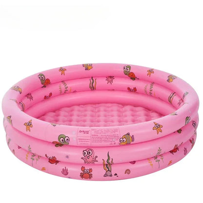 Reusable Inflatable Swimming Pool Double Layer Garden Portable Thickened For Kids Water Toys Party Round Indoor Outdoor Paddling