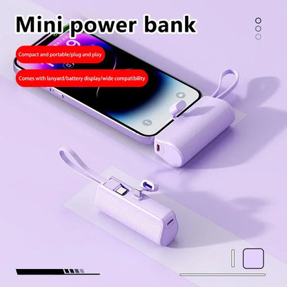 Xiaomi Power Bank 50000mAh Pocket Power Bank Portable Capsule Power Bank Fast Charging External Battery for iPhone Samsung